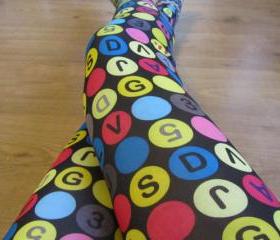  Letters Print Leggings
